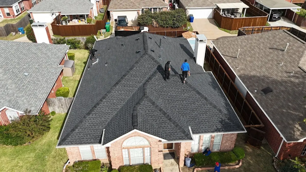 Slate & Tile Roof Repair work in progress on a Lucas Valley-Marinwood property